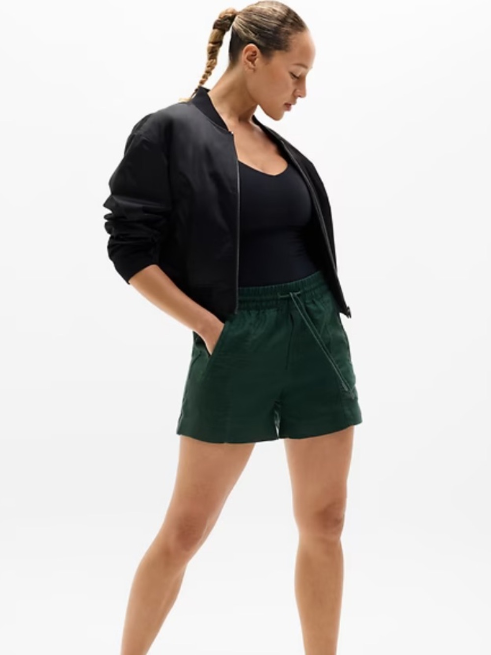 NWTS Athleta Retreat Linen Shorts Size Medium